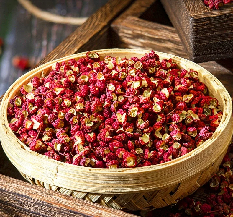 A basket of Sichuan peppercorns